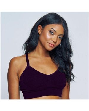 Mindd The Mid V Lined Wire-free Bra - Blue