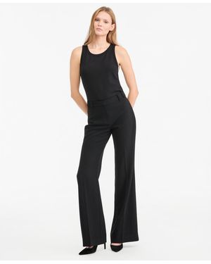 Kobi Halperin Cecelia Wide-leg High-waisted Crepe Pants - Blue