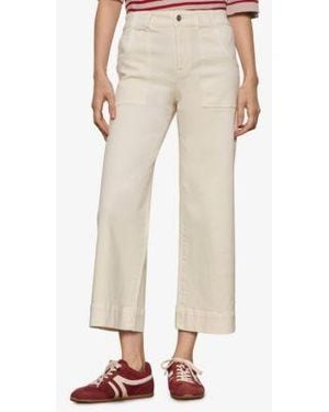 Sanctuary Insider Cropped Straight Leg Pants - Natural