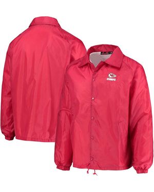 Dunbrooke Kansas City Chiefs Coaches Classic Raglan Full-snap Windbreaker Jacket - Red