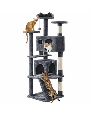 Aronkl Multi-level Cat Tree Tower - White