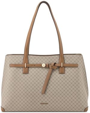 Nine West Tayci Laptop Large Tote Handbag - Brown