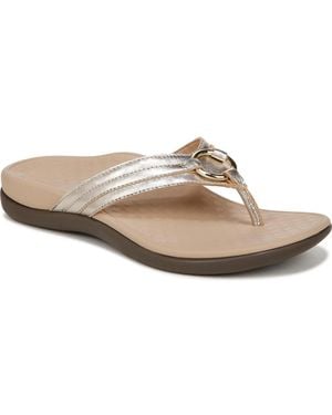 Vionic Aloe Thong Sandals - White