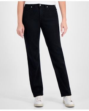 Style & Co. Mid-rise Straight-leg Denim Jeans - Blue