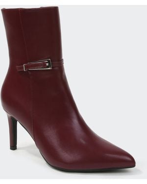 BERNESS Kairi Stiletto Ankle Boots - Purple