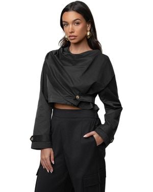 JLUXLABEL Next Level Cape Jacket - Black