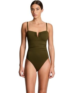 Ralph Lauren V-wire One-piece Swimsuit - Green