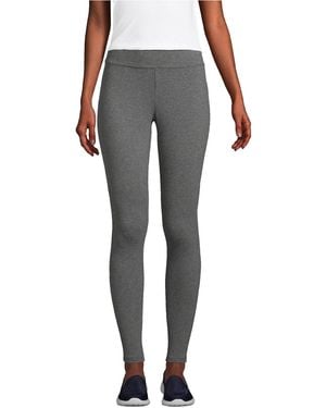 Lands' End Starfish Mid Rise Knit leggings - Gray