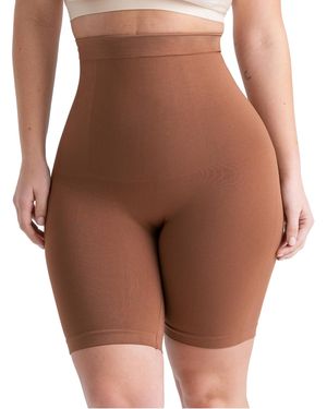 Shapermint Essentials High Waisted Shaper Short 55021 - Brown