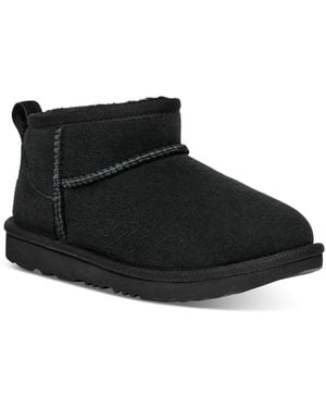 UGG Kids Classic Ultra Mini Twinface Sheepskin Booties - Black