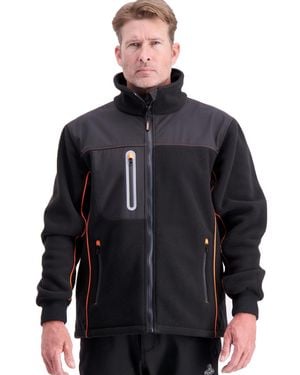 Refrigiwear Polarforce Hybrid Fleece Jacket Warm Winter Coat - Black