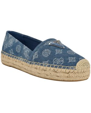 Guess Jolandon Closed Toe Quattro G-casual Espadrille Flats - Blue