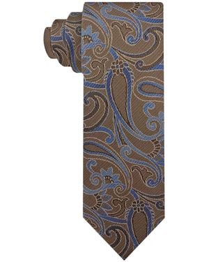 Steve Harvey Van Heusen All-over Paisley Tie - Gray