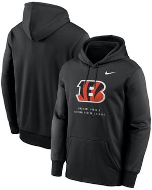 Nike Cincinnati Bengals Toss Sweep Two-way Stretch Hoodie - Black