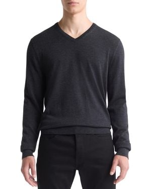 Calvin Klein Regular-fit V-neck Sweater - Blue