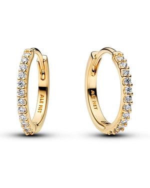 PANDORA Sparkling Mini Hoop Earrings - Metallic