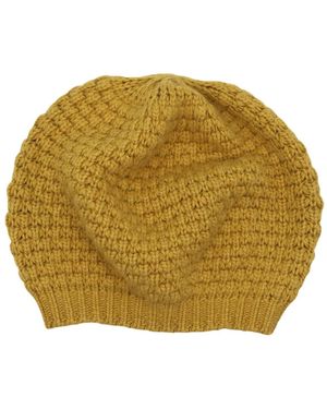 Portolano Chunky Beret Hat - Yellow