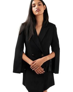 Belle & Bloom Diamond Heart Blazer Dress - Black