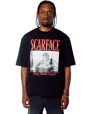Reason Scarface Money Power Respect Short Sleeve T-shirt - Red