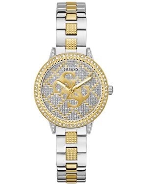 Guess Quartz Two-tone Stainless Steel Watch 34mm - Metallic