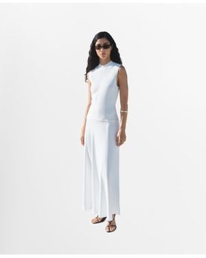 Mango Combined Long Dress - White