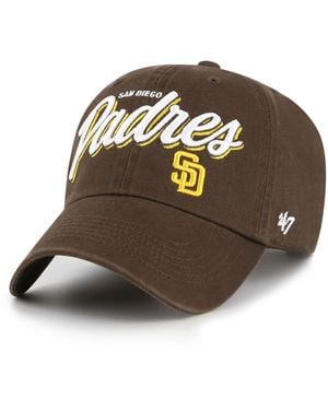 '47 San Diego Padres Ariana Clean Up Adjustable Hat - Brown