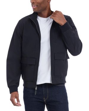 Michael Kors Solid-color Stand-collar Hipster Jacket - Blue