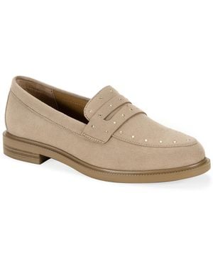 Style & Co. Ammber Round Toe Block Heel Loafers - White