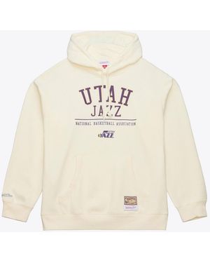 Mitchell & Ness Utah Jazz Walk-off Fleece Hoodie - White