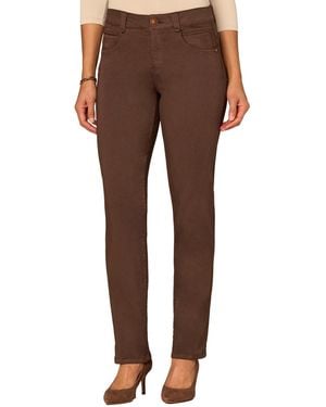 Democracy "ab" Solution Straight Leg Jeans - Brown
