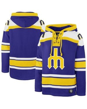 '47 Seattle Mariners Superior Lacer Pullover Hoodie - Blue