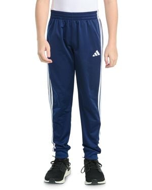 adidas Big Boys Elastic-waistband Essential 3-stripe jogger Pants - Blue