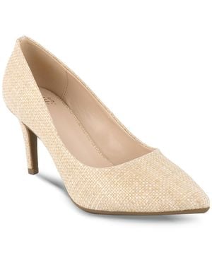 Jones New York Bevery Pointed Toe Stiletto Pumps - Natural
