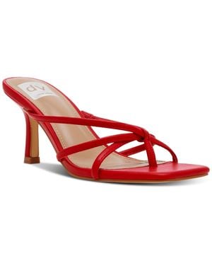 Dolce Vita Zini Strappy Kitten Heel Dress Sandals - Red