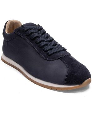 Forever & Always Shoes Unica Leather Sport Sneaker - Blue