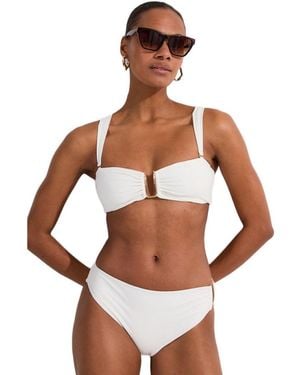 Karen Millen Bikini Bottoms With Trim - Brown