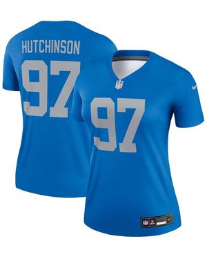 Nike Aidan Hutchinson Detroit Lions Alternate Legend Player Performance Top - Blue