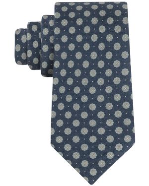 Tommy Hilfiger Quinby Printed Medallion Classic Tie - Blue