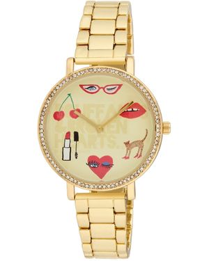 Kendra Dandy Quartz Bouffants And Broken Hearts -tone Alloy Watch 38mm - Metallic