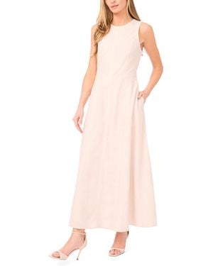Parker Seam Detail Sleeveless Long Dress - Pink