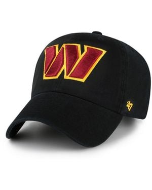 '47 Washington Commanders Adjustable Clean Up Hat - Black