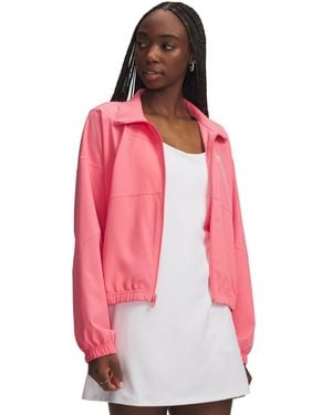 Under Armour Logo Rival Woven Jacket - Pink