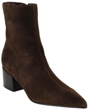 Calvin Klein Rimidy Block Heel Dress Booties - Brown