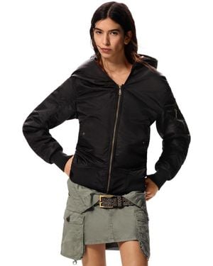 Desigual Hooded Jacket Masha Popova - Black