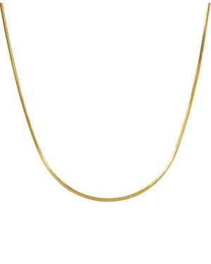 Macy's Square Snake Chain 18" Necklace - Metallic