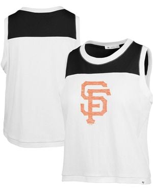 '47 San Francisco Giants Premier Zoey Waist Length Tank Top - Black