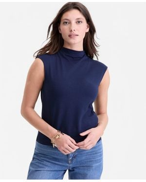 On 34th Funnel Neck Sleeveless T-shirt - White