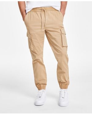 Sun & Stone Sun + Stone Garment-dyed Cargo jogger Pants - Natural