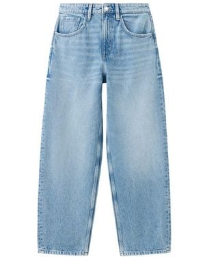 Mango Balloon High-rise Wide-leg Jeans - Blue