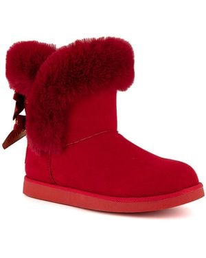 Juicy Couture King Cozy Cold Weather Booties - Red